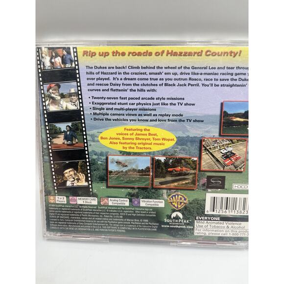 The Dukes of Hazzard: Racing for Home Sony Playstation 1 PS1 Complete Cib - Picture 3 of 8